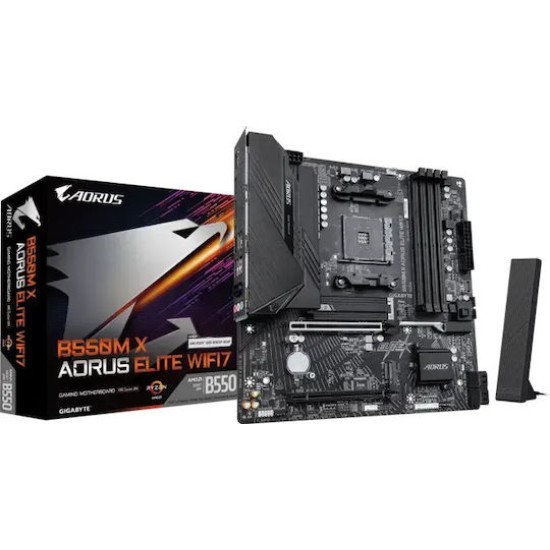 GIGABYTE Mainboard B550M X AORUS ELITE WIFI7 - Micro ATX - Socket AM4 - AMD B550