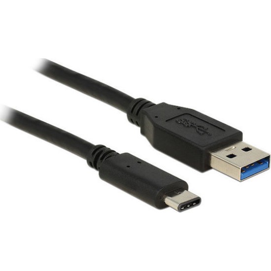 DeLOCK USB 3.1 Kabel 1m A zu C SuperSpeed Gen2 St./St. schwarz