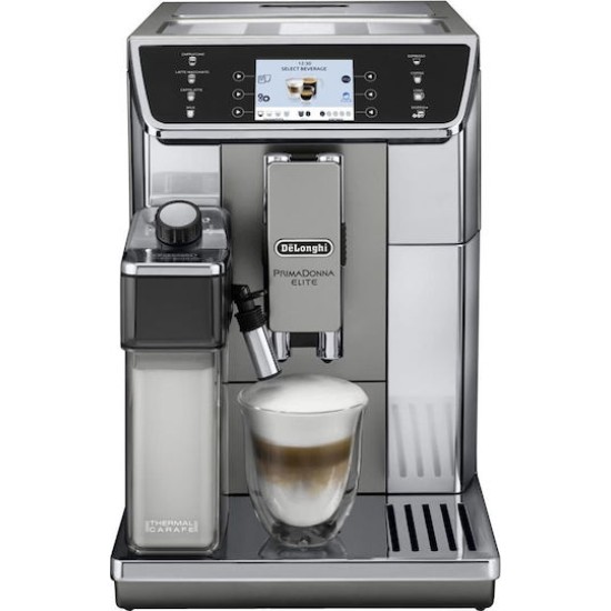 DeLonghi ECAM 650.55.MS PrimaDonna Elite Kaffeevollautomat Silber