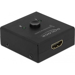 Delock HDMI 2 - 1 Umschalter bidirektional 4K 60 Hz kompakt