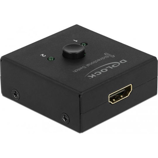 Delock HDMI 2 - 1 Umschalter bidirektional 4K 60 Hz kompakt