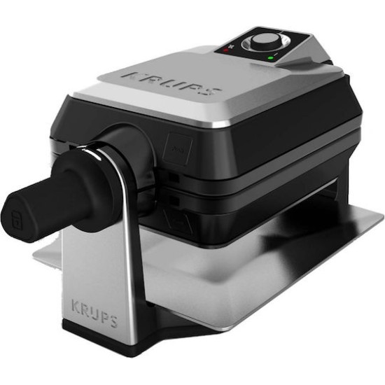 Krups FDD95D Waffeleisen Professional Edelstahl Schwarz