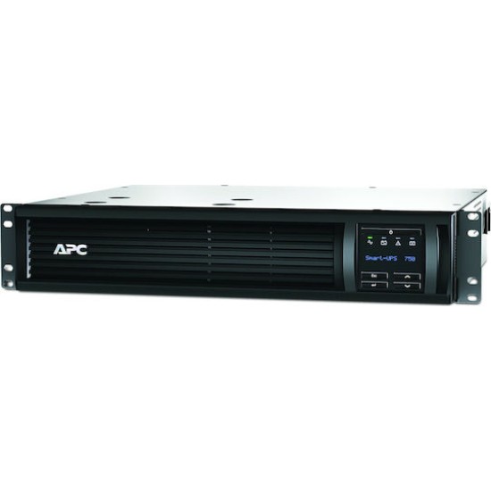 APC Smart UPS SMT750RMI2UC, 750VA, Rack, 4x C13, AVR, Display, SmartConnect + Slot, Ueberspannungsschutz
