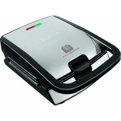 Tefal SW 852D Waffeleisen Snack Collection Schwarz/Edelstahl