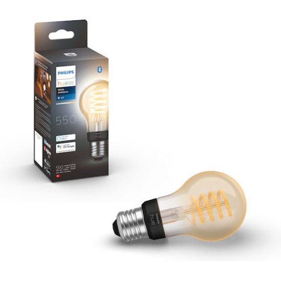Philips Hue White Ambiance E27 Einzelpack Filament 550lm