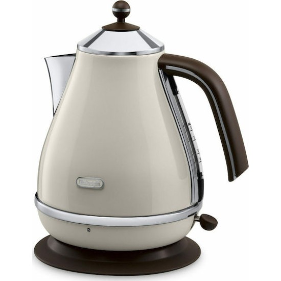 DeLonghi Icona Vintage KBOV2001.BG Wasserkocher Creme-Weiss