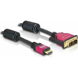 Delock HDMI zu DVI 24+1 Kabel bidirektional 2 m