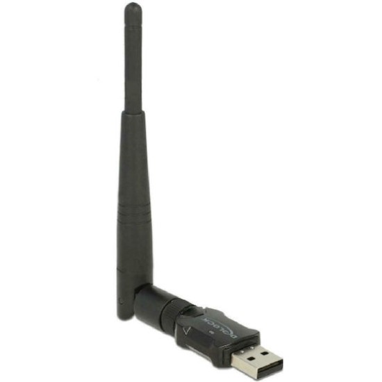 Delock USB 2.0 Dualband WLAN ac/a/b/g/n Stick 433 + 150 Mbps m. externer Antenne
