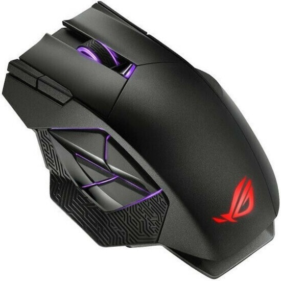 ASUS ROG Spatha X RGB Gaming-Maus Anthrazit kabelgebunden (Funk) fuer Rechtshaender