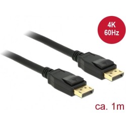 Delock Kabel DisplayPort 1.2 Stecker DisplayPort Stecker 4K 1 m