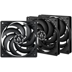 ARCTIC Gehaeuseluefter P12 Slim PWM PST 120 mm schwarz 4-pin 3er Set