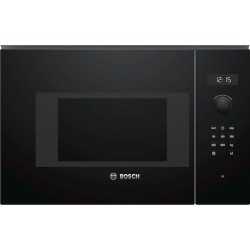 Bosch BFL524MB0 Einbau-Mikrowellengeraet Vulkan Schwarz