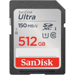 SanDisk Ultra 512 GB SDXC Speicherkarte (2022) bis 150 MB/s, C10, U1
