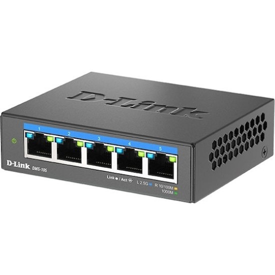 D-Link DMS-105/E 5-Port 2.5G Multi-Gigabit Desktop Switch