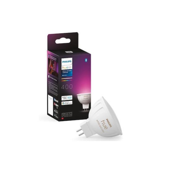 Philips Hue White & Color Ambiance MR16 LED-Lampe 400lm, Einzelpack