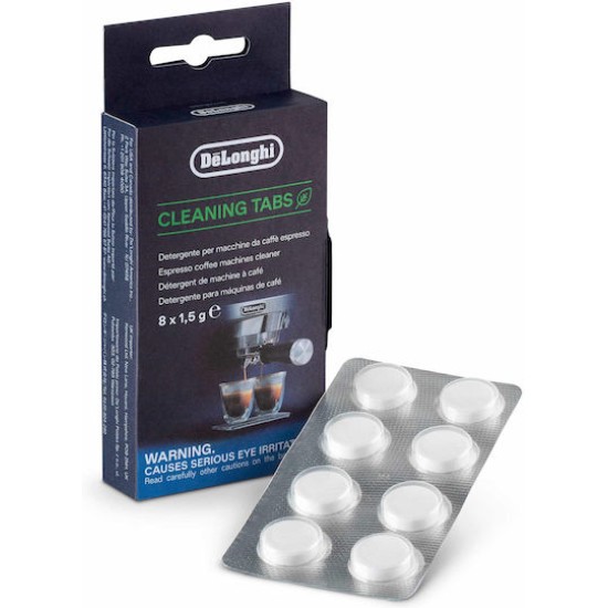 Delonghi Reinigungstabletten fuer Kaffee-/Espressomaschinen 8 x 1,5g