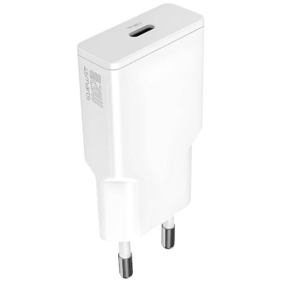 4smarts Netzladegeraet PDPlug Slim 20W GaN 1C weiss