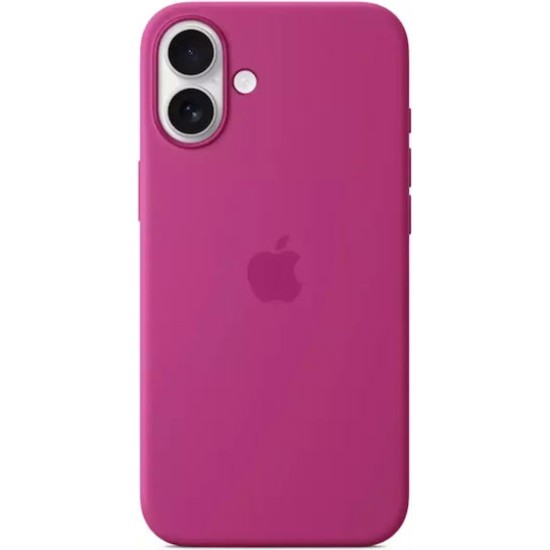 Apple Original iPhone 16 Plus Silikon Case mit MagSafe - Fuchsia