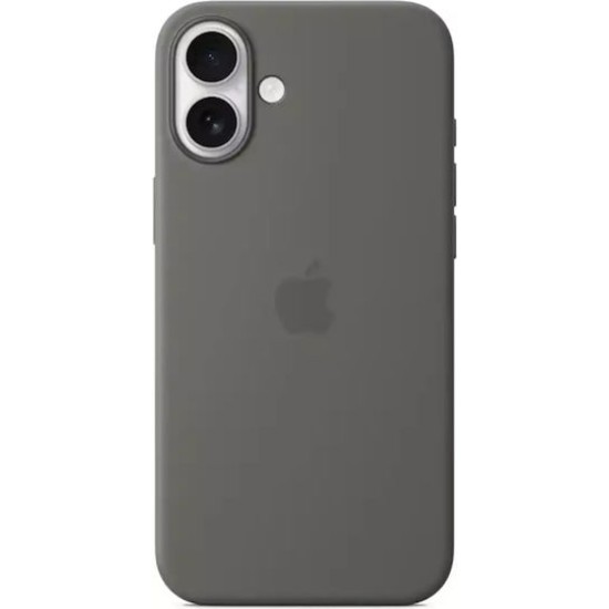 Apple Original iPhone 16 Plus Silikon Case mit MagSafe - Steingrau