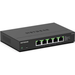 NETGEAR 5-Port Multi-Gigabit Ethernet Plus Switch (MS305E) - Managed, mit 5 x 1G/2,5G, Desktop- oder Wandbefestigung und eingeschraenktem Schutz ueber 5 Jahre