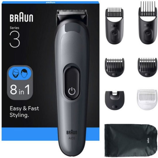 Braun Series 3 All-In-One Style Kit AIO3540 Haarschneider grau