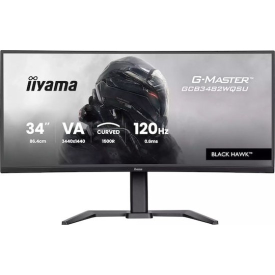 iiyama G-Master Black Hawk GCB3482WQSU-B1 34 Zoll UWQHD VA Panel 21:9 120 Hz Curved Gaming Monitor