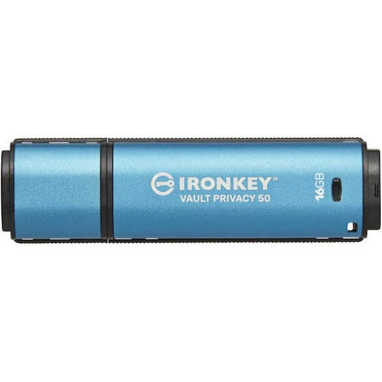 Kingston 16 GB IronKey Vault Privacy 50 Verschluesselter USB-Stick Metall USB 3.2