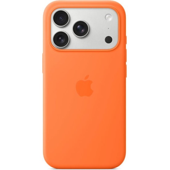 Apple Silicone Case mit MagSafe fuer iPhone 17 Pro Orange