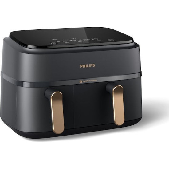 Philips NA352/04 3000 Series Airfryer Dual Basket, schwarz