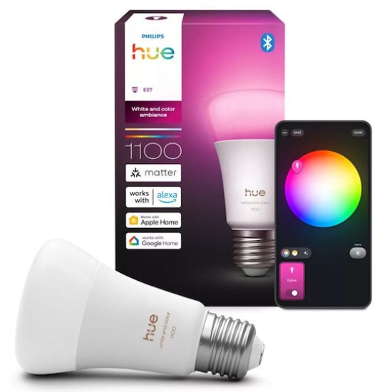 Philips Hue White E27 White und Color Ambiance Einzelpack 1100lm 75W
