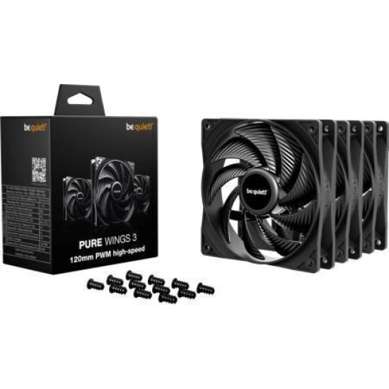 be quiet! Luefter Pure Wings 3 PWM HS Triple Pack - 120mm Gehaeuseluefter