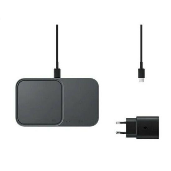 Samsung Wireless Charger Duo mit Adapter EP-P5400T Dunkelgrau