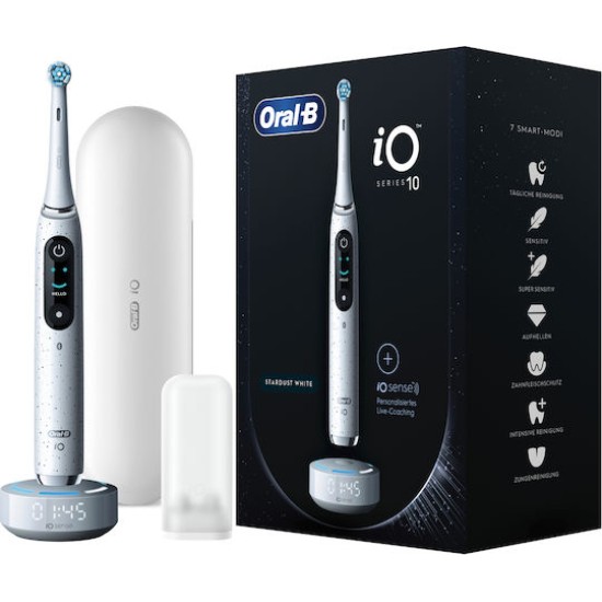 Oral-B iO Series 10 Elektrische Zahnbuerste stardust white