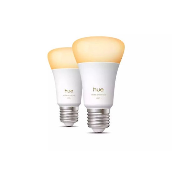 Philips Hue White E27 White Ambiance Doppelpack 810lm 60W