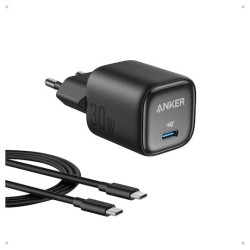 Anker Zolo Ladegeraet USB-C 30W PIQ 3.0 PPS schwarz