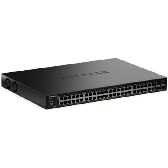 NETGEAR S350 Series 48-Port Gigabit Ethernet PoE+ Smart Managed Essentials Switch mit 4 Dedicated SFP Ports