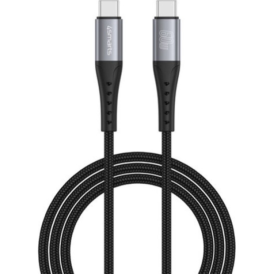 4smarts USB-C Kabel PrimeCord 60W 1,5m Schwarz