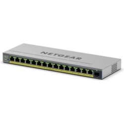 NETGEAR GS116EP 16-Port PoE+ Gigabit Ethernet Plus Switch mit PoE+ (180W) und 1 SFP Port