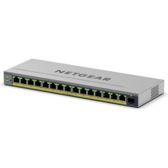 NETGEAR GS116EP 16-Port PoE+ Gigabit Ethernet Plus Switch mit PoE+ (180W) und 1 SFP Port