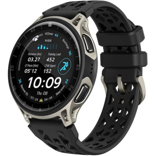 Amazfit Cheetah 2 Pro 48 mm GPS-Lauf-Smartwatch Titanium mit AMOLED, Saphirglas, Offline-Karten, NFC und HYROX-Modus