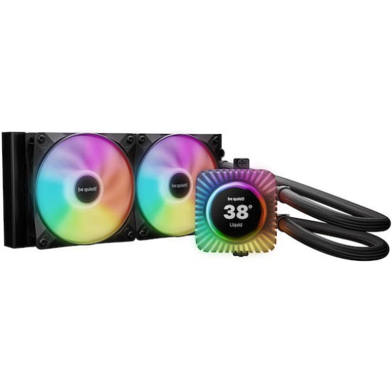 be quiet! Light LOOP IO LCD 240 mm Wasserkuehlung fuer Intel/AMD Prozessoren