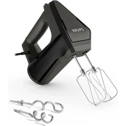 Krups GN6028 3Mix 6000 Handmixer 600 Watt schwarz