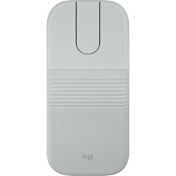 Logitech Mobi Fold Maus Off-White kabellos (Bluetooth) fuer Links- & Rechtshaender