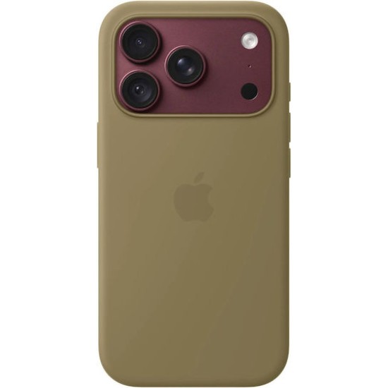 Apple Original iPhone 18 Pro Silikon-Case mit MagSafe - Olive