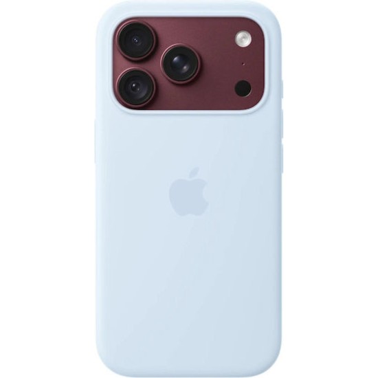 Apple Original iPhone 18 Pro Silikon-Case mit MagSafe - Crisp Blue