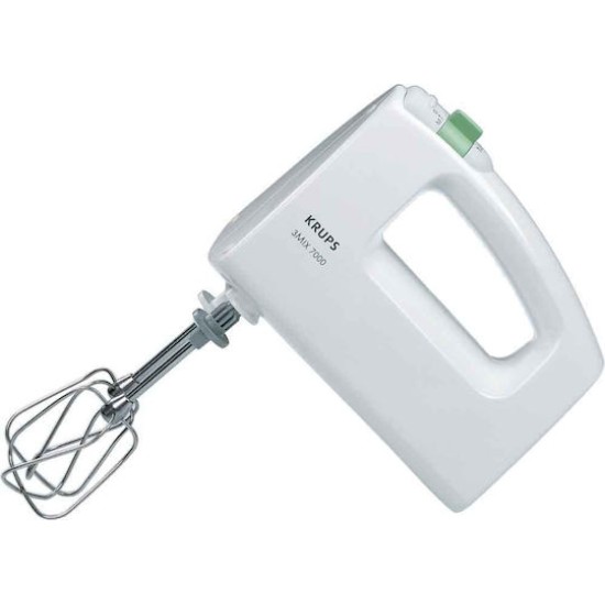 Krups F60814 3Mix 7000 Handmixer mit Turbostufe 500 W weiss
