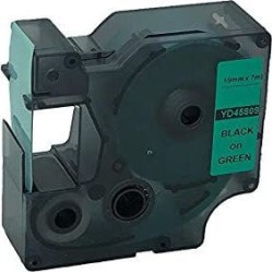 Dymo D1 Standard 9mm black on green 45809