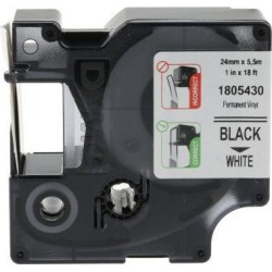 Dymo Rhino 6000+ Vinyl 24 mm x 5,5 m black to white