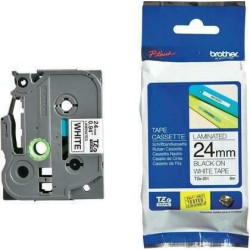 Brother labelling tape TZE-251 white/black 24 mm