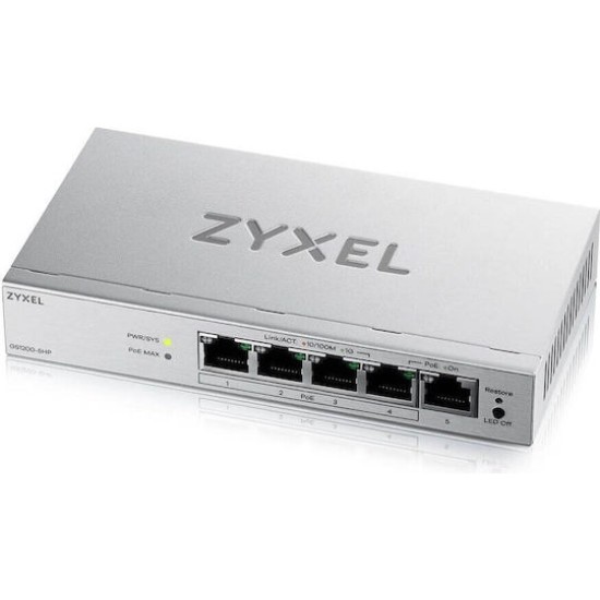 Zyxel GS1200-5HPV3 5-Port Gigabit PoE+ Web